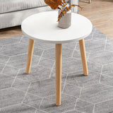 Modern Wooden Coffee Table Oval Bunching Coffee Table Set for Living Room Clearhalo 'Coffee & Accent Tables' 'Coffee Tables' 'coffee_tables' 'furn' 'furn_coffee_tables' 'Furniture' 'Living Room Furniture' 7414796