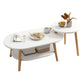 Modern Wooden Coffee Table Oval Bunching Coffee Table Set for Living Room Clearhalo 'Coffee & Accent Tables' 'Coffee Tables' 'coffee_tables' 'furn' 'furn_coffee_tables' 'Furniture' 'Living Room Furniture' 7414797