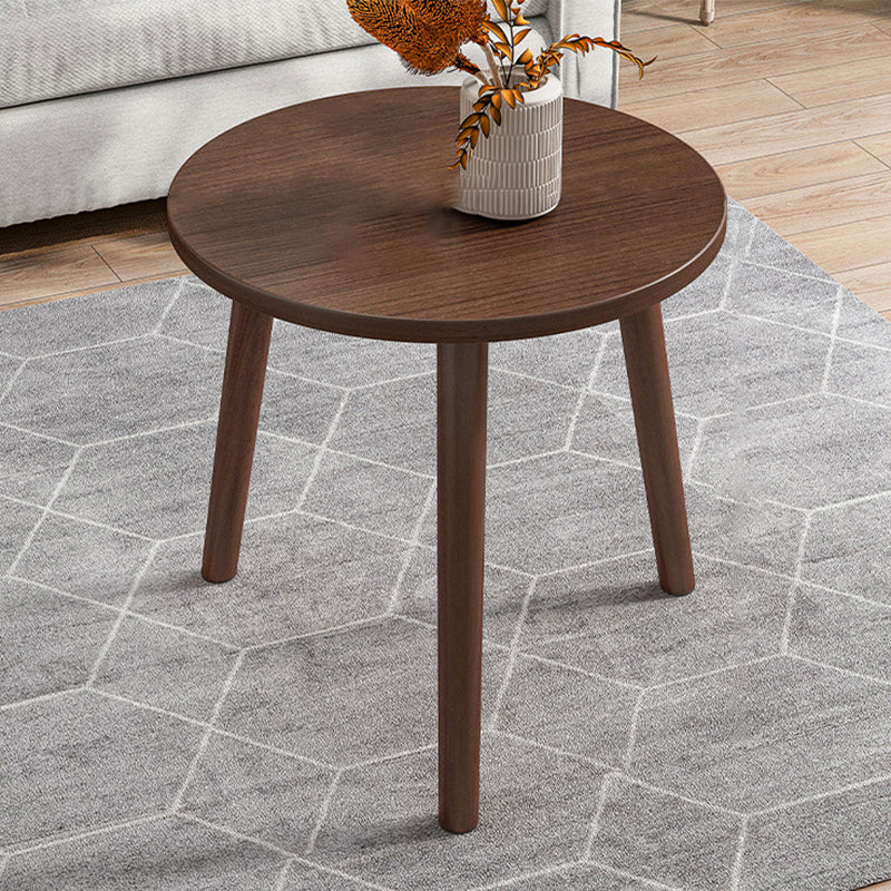 Modern Wooden Coffee Table Oval Bunching Coffee Table Set for Living Room 16"L x 16"W x 15"H Walnut Shelves Not Included Clearhalo 'Coffee & Accent Tables' 'Coffee Tables' 'coffee_tables' 'furn' 'furn_coffee_tables' 'Furniture' 'Living Room Furniture' 7414812