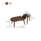 Modern Wooden Coffee Table Oval Bunching Coffee Table Set for Living Room Clearhalo 'Coffee & Accent Tables' 'Coffee Tables' 'coffee_tables' 'furn' 'furn_coffee_tables' 'Furniture' 'Living Room Furniture' 7414825