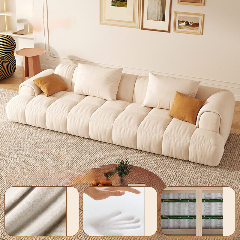 Canapé de bras encastré scandinave 28,7 "h bloque canapé avec oreillers