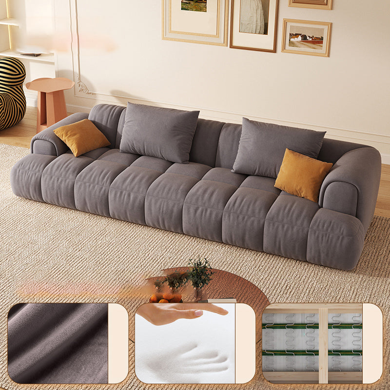 Canapé de bras encastré scandinave 28,7 "h bloque canapé avec oreillers