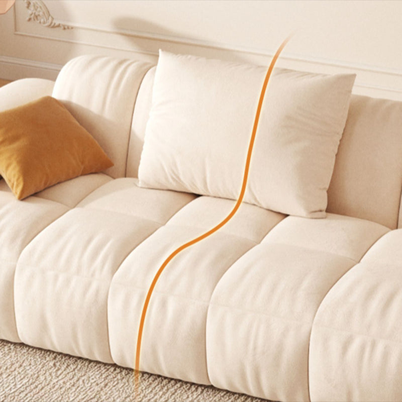 Canapé de bras encastré scandinave 28,7 "h bloque canapé avec oreillers