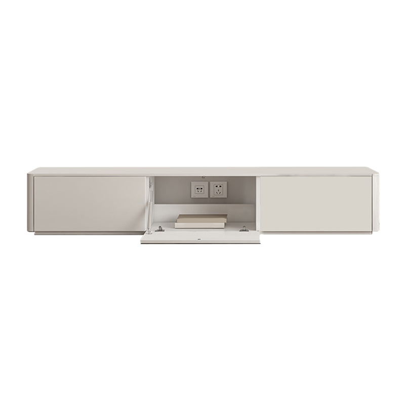 Faux Wood Media Console Contemporary White TV Stand Console with Drawers 1 Clearhalo 'furn' 'furn_tv_stands_entertainment_centers' 'Furniture' 'Living Room Furniture' 'TV Stands & Entertainment Centers' 'TV Stands & Media Storage Furniture' 'tv_stands_entertainment_centers' 7415354