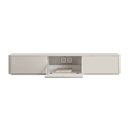 Faux Wood Media Console Contemporary White TV Stand Console with Drawers 1 Clearhalo 'furn' 'furn_tv_stands_entertainment_centers' 'Furniture' 'Living Room Furniture' 'TV Stands & Entertainment Centers' 'TV Stands & Media Storage Furniture' 'tv_stands_entertainment_centers' 7415354