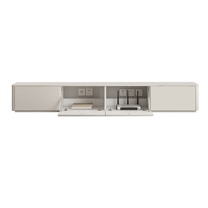 Faux Wood Media Console Contemporary White TV Stand Console with Drawers 2 Clearhalo 'furn' 'furn_tv_stands_entertainment_centers' 'Furniture' 'Living Room Furniture' 'TV Stands & Entertainment Centers' 'TV Stands & Media Storage Furniture' 'tv_stands_entertainment_centers' 7415355