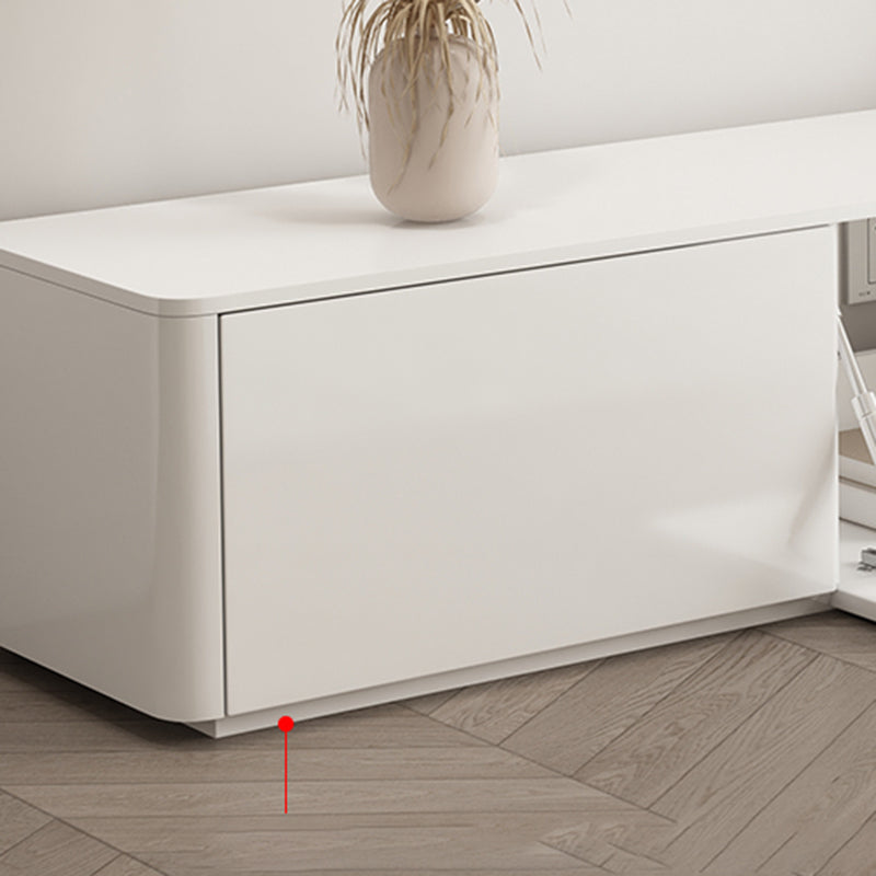 Faux Wood Media Console Contemporary White TV Stand Console with Drawers Clearhalo 'furn' 'furn_tv_stands_entertainment_centers' 'Furniture' 'Living Room Furniture' 'TV Stands & Entertainment Centers' 'TV Stands & Media Storage Furniture' 'tv_stands_entertainment_centers' 7415361