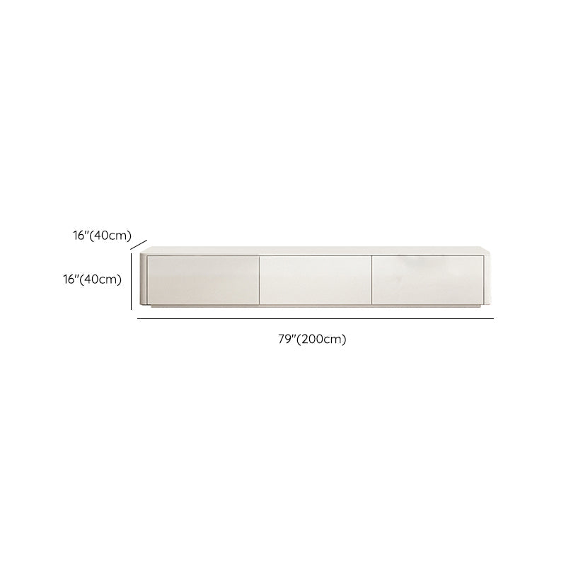 Faux Wood Media Console Contemporary White TV Stand Console with Drawers Clearhalo 'furn' 'furn_tv_stands_entertainment_centers' 'Furniture' 'Living Room Furniture' 'TV Stands & Entertainment Centers' 'TV Stands & Media Storage Furniture' 'tv_stands_entertainment_centers' 7415379