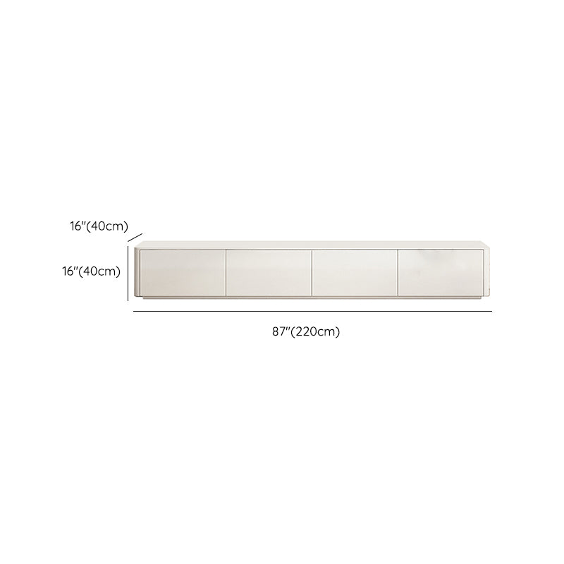 Faux Wood Media Console Contemporary White TV Stand Console with Drawers Clearhalo 'furn' 'furn_tv_stands_entertainment_centers' 'Furniture' 'Living Room Furniture' 'TV Stands & Entertainment Centers' 'TV Stands & Media Storage Furniture' 'tv_stands_entertainment_centers' 7415381