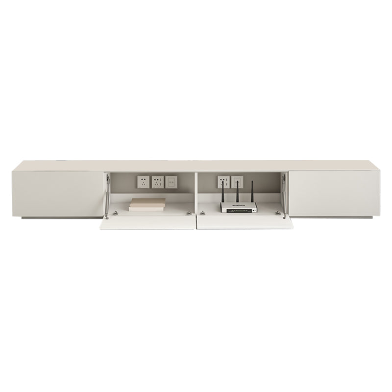 Contemporary TV Stand Console Faux Wood White Media Console with Drawers 2 Clearhalo 'furn' 'furn_tv_stands_entertainment_centers' 'Furniture' 'Living Room Furniture' 'TV Stands & Entertainment Centers' 'TV Stands & Media Storage Furniture' 'tv_stands_entertainment_centers' 7415388