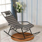 Indoor Rattan Rocking Chair Mid-Century Modern Rocking Chair Gray & White Clearhalo 'Chairs & Seating' 'furn' 'furn_rocking_chairs' 'Furniture' 'Living Room Furniture' 'Rocking Chairs' 'rocking_chairs' 7415441