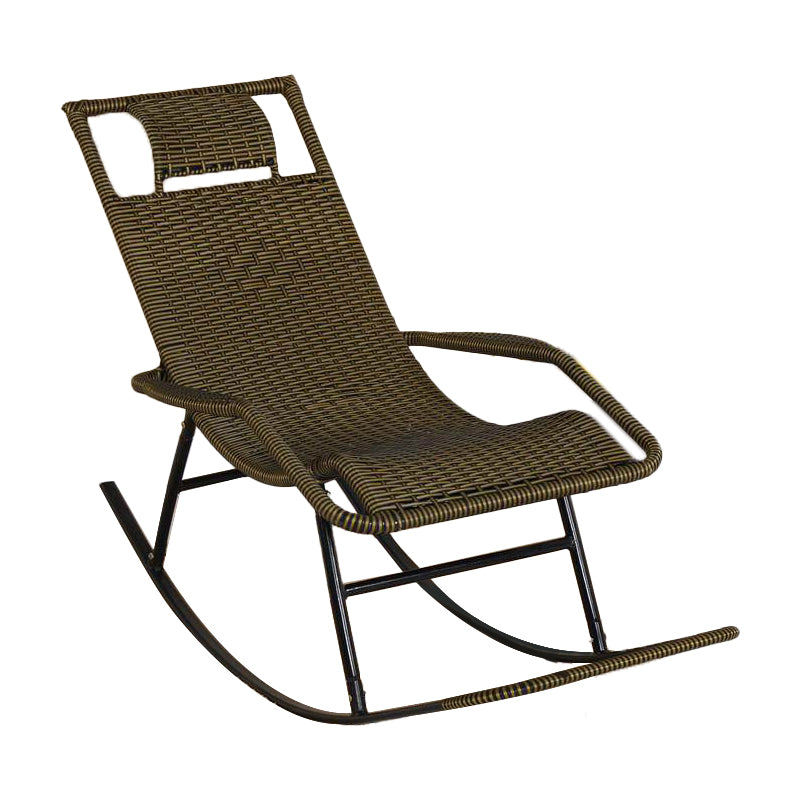 Indoor Rattan Rocking Chair Mid-Century Modern Rocking Chair Clearhalo 'Chairs & Seating' 'furn' 'furn_rocking_chairs' 'Furniture' 'Living Room Furniture' 'Rocking Chairs' 'rocking_chairs' 7415442