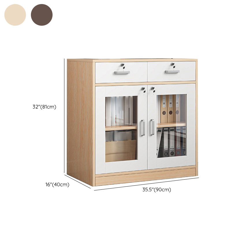 Gabinetto di archiviazione per uffici contemporanei Archiviazione di archiviazione in legno