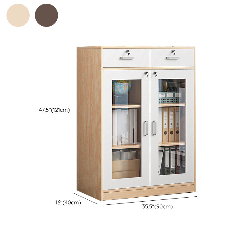 Gabinetto di archiviazione per uffici contemporanei Archiviazione di archiviazione in legno