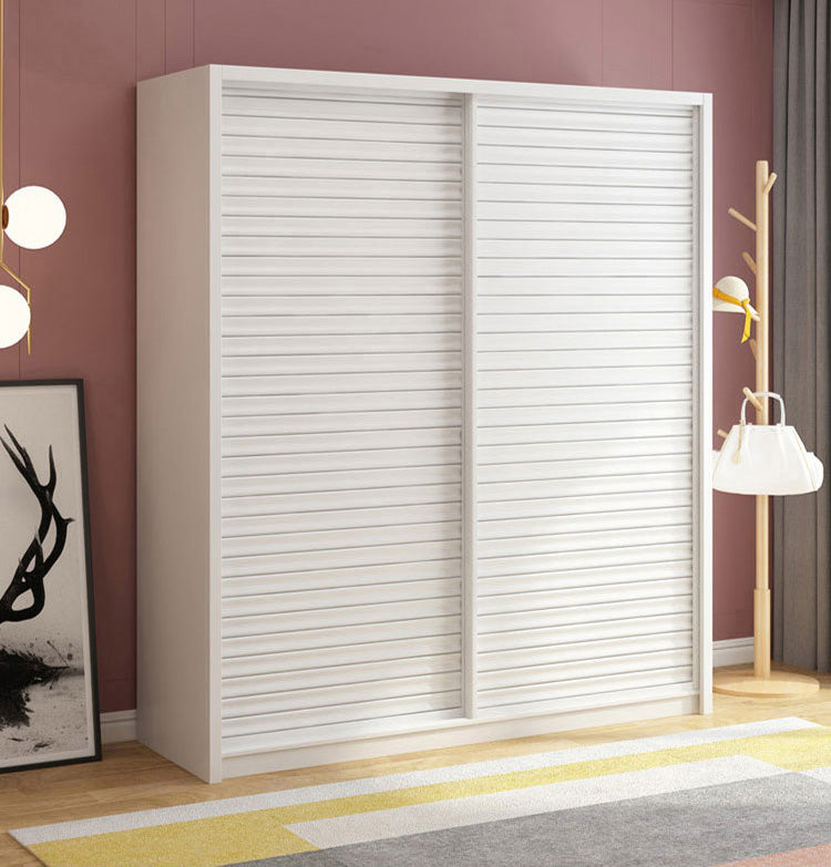 Armario de madera de armón de armario de estilo contemporáneo con puerta corredera para dormitorio