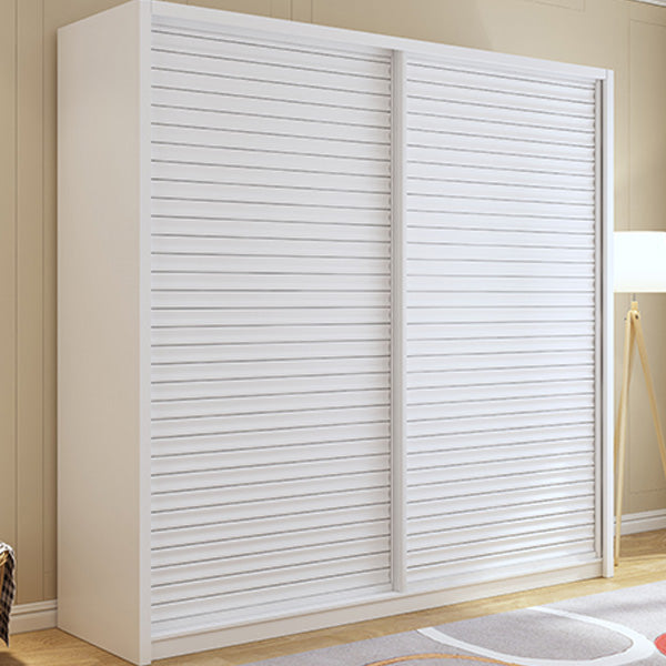 Armario de madera de armón de armario de estilo contemporáneo con puerta corredera para dormitorio