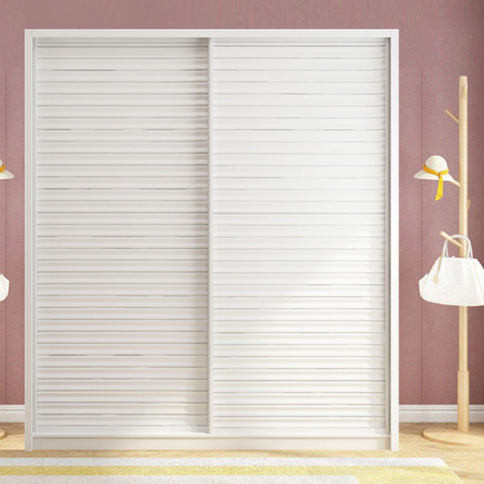 Armario de madera de armón de armario de estilo contemporáneo con puerta corredera para dormitorio