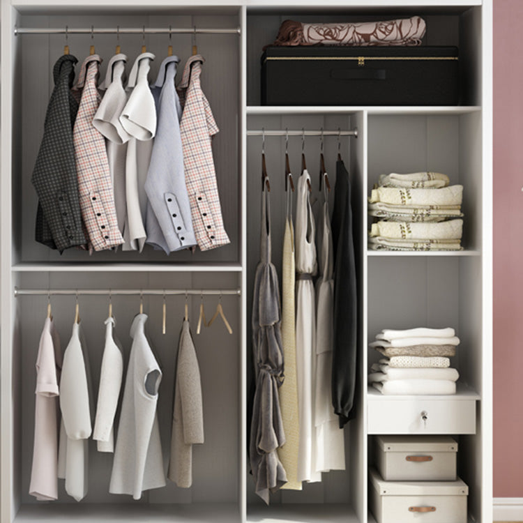 Armario de madera de armón de armario de estilo contemporáneo con puerta corredera para dormitorio