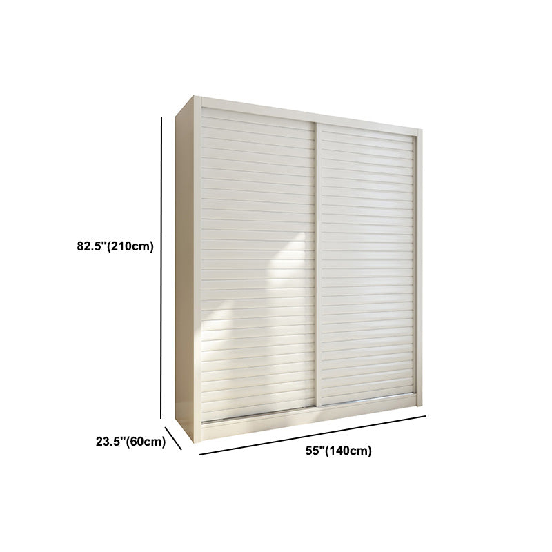 Armario de madera de armón de armario de estilo contemporáneo con puerta corredera para dormitorio