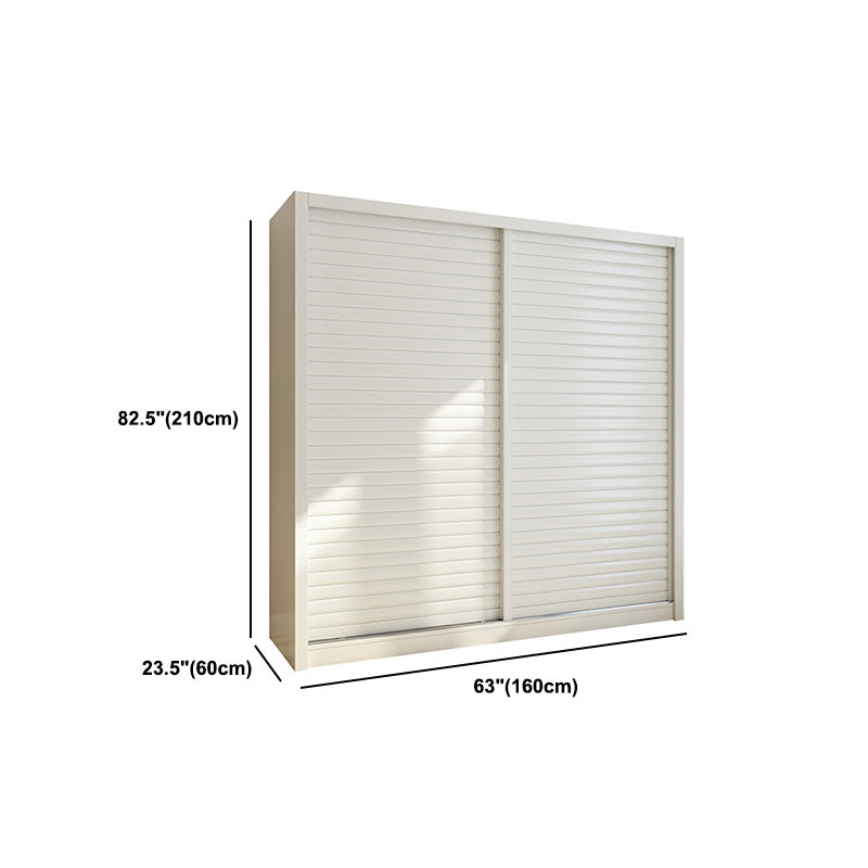 Armario de madera de armón de armario de estilo contemporáneo con puerta corredera para dormitorio