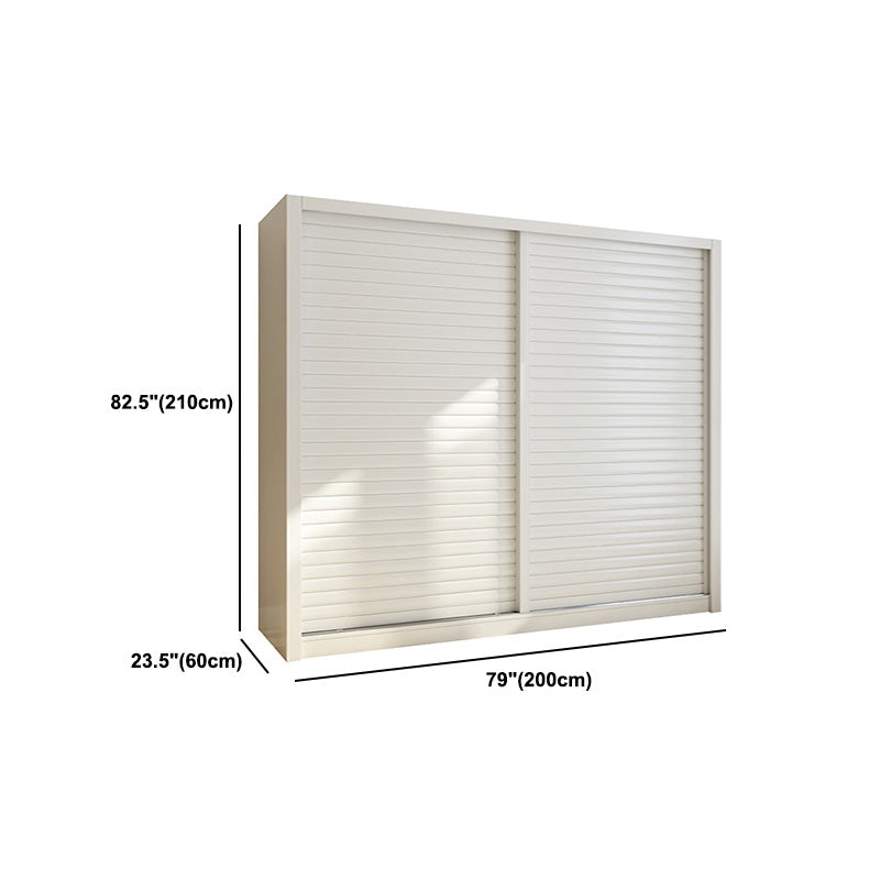 Armario de madera de armón de armario de estilo contemporáneo con puerta corredera para dormitorio