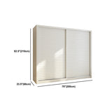 Armario de madera de armón de armario de estilo contemporáneo con puerta corredera para dormitorio