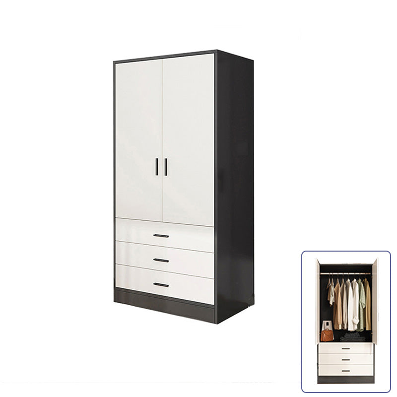 Rectangular Wardrobe Cabinet Modern Simple Wooden Wardrobe Closet https: res.litfad.com site img item 2023 02 17 7415533 1200x1200.jpg 3 Clearhalo 'Armoires & Wardrobes' 'armoires_wardrobes' 'Bedroom Furniture' 'furn' 'furn_armoires_wardrobes' 'Furniture' 7415534