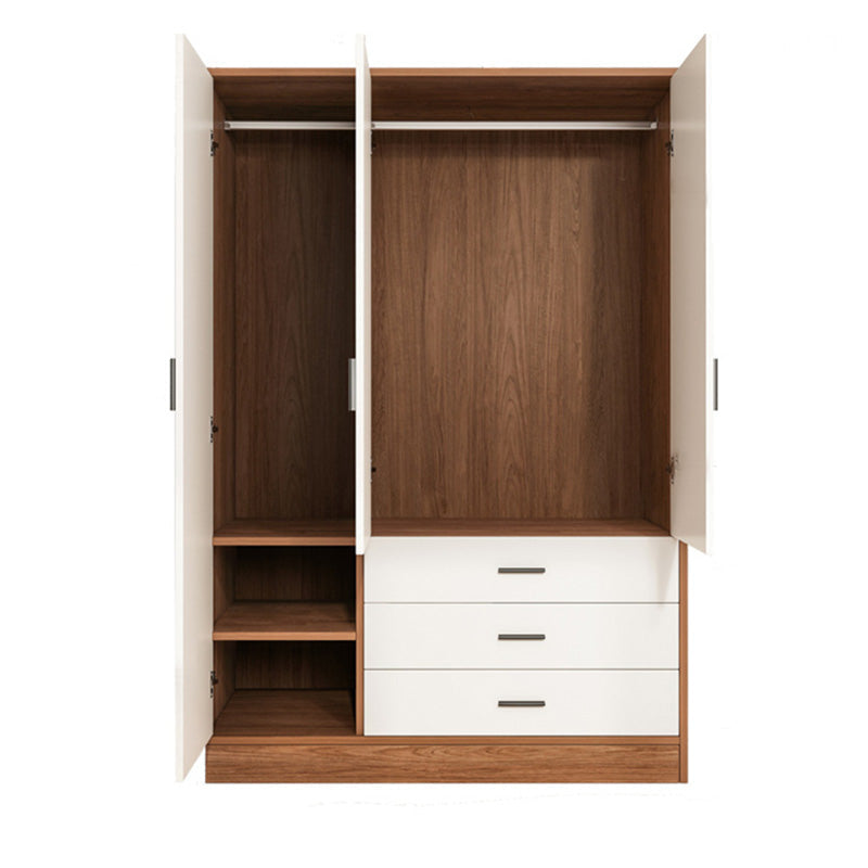 Rectangular Wardrobe Cabinet Modern Simple Wooden Wardrobe Closet Clearhalo 'Armoires & Wardrobes' 'armoires_wardrobes' 'Bedroom Furniture' 'furn' 'furn_armoires_wardrobes' 'Furniture' 7415546