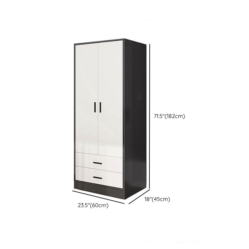 Rectangular Wardrobe Cabinet Modern Simple Wooden Wardrobe Closet Clearhalo 'Armoires & Wardrobes' 'armoires_wardrobes' 'Bedroom Furniture' 'furn' 'furn_armoires_wardrobes' 'Furniture' 7415547