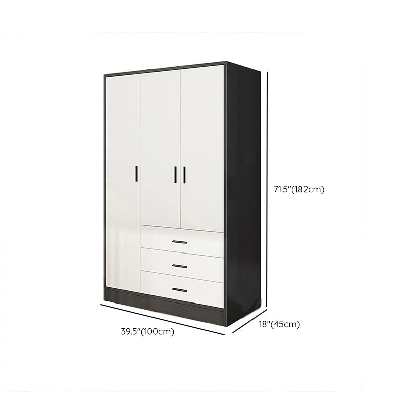 Rectangular Wardrobe Cabinet Modern Simple Wooden Wardrobe Closet Clearhalo 'Armoires & Wardrobes' 'armoires_wardrobes' 'Bedroom Furniture' 'furn' 'furn_armoires_wardrobes' 'Furniture' 7415550