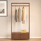 Wooden Open Wardrobe Modern Minimalist Bedroom Wardrobe Armoire with Drawers