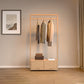 Wooden Open Wardrobe Modern Minimalist Bedroom Wardrobe Armoire with Drawers