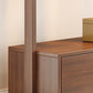 Wooden Open Wardrobe Modern Minimalist Bedroom Wardrobe Armoire with Drawers