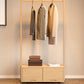 Wooden Open Wardrobe Modern Minimalist Bedroom Wardrobe Armoire with Drawers