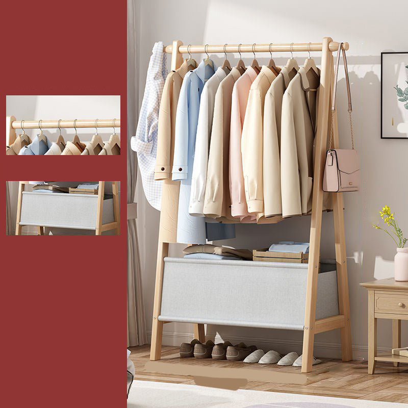 Wooden Open Wardrobe Modern Minimalist Bedroom Wardrobe Armoire