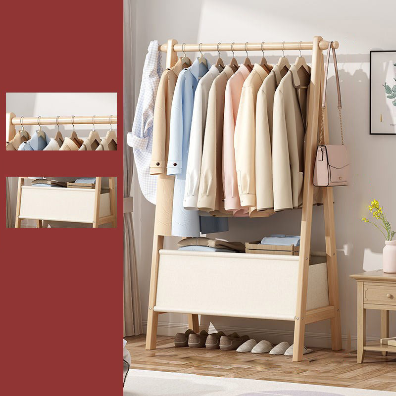 Wooden Open Wardrobe Modern Minimalist Bedroom Wardrobe Armoire