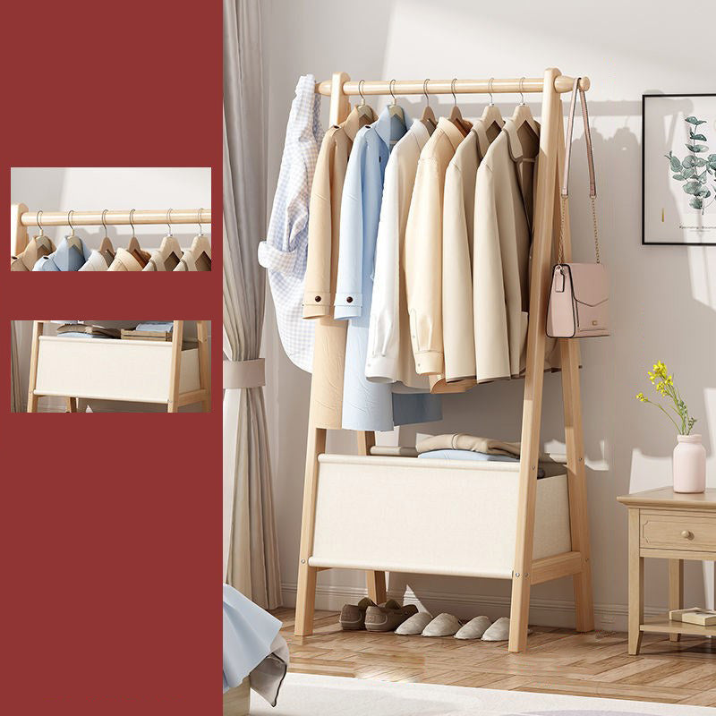 Wooden Open Wardrobe Modern Minimalist Bedroom Wardrobe Armoire