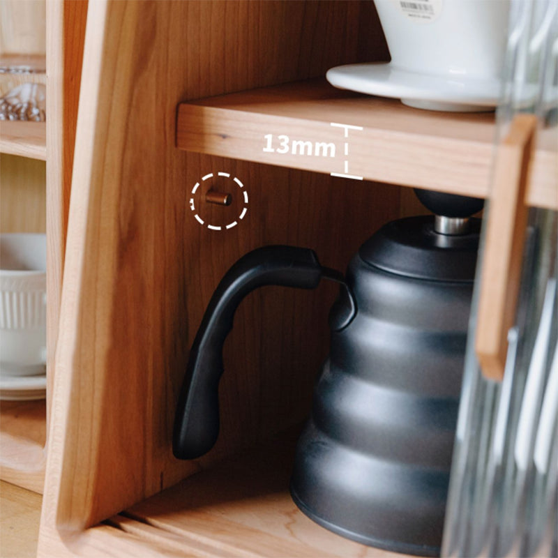 Armoire du buffet cerise contemporain avec portes pour la cuisine