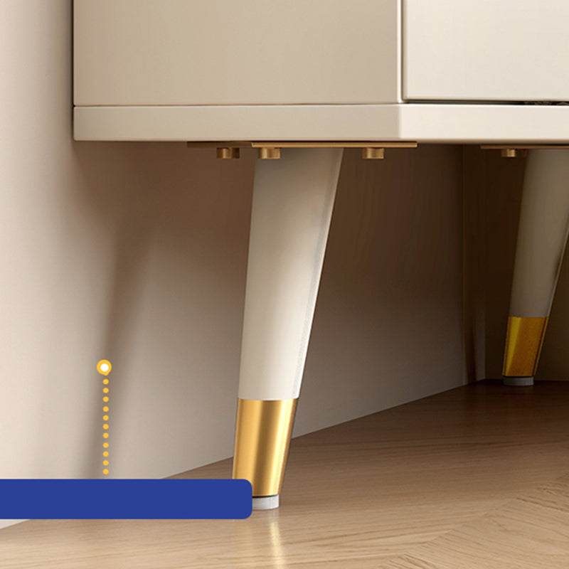 Contemporary Dining Hutch Glass Doors Faux Wood Storage Cabinet for Living Room Clearhalo 'Display & China Cabinets' 'display_china_cabinets' 'furn' 'furn_display_china_cabinets' 'Furniture' 'Kitchen & Dining Furniture' 7416291