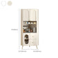 Contemporary Dining Hutch Glass Doors Faux Wood Storage Cabinet for Living Room Clearhalo 'Display & China Cabinets' 'display_china_cabinets' 'furn' 'furn_display_china_cabinets' 'Furniture' 'Kitchen & Dining Furniture' 7416295