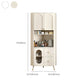 Contemporary Dining Hutch Glass Doors Faux Wood Storage Cabinet for Living Room Clearhalo 'Display & China Cabinets' 'display_china_cabinets' 'furn' 'furn_display_china_cabinets' 'Furniture' 'Kitchen & Dining Furniture' 7416297