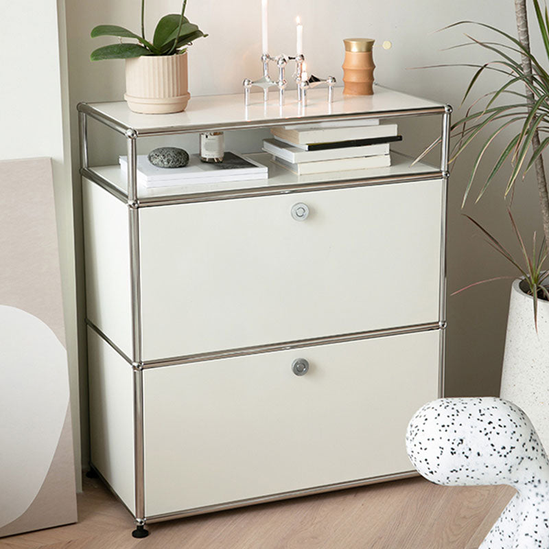 Moderno server da pranzo in metallo server con porte per soggiorno