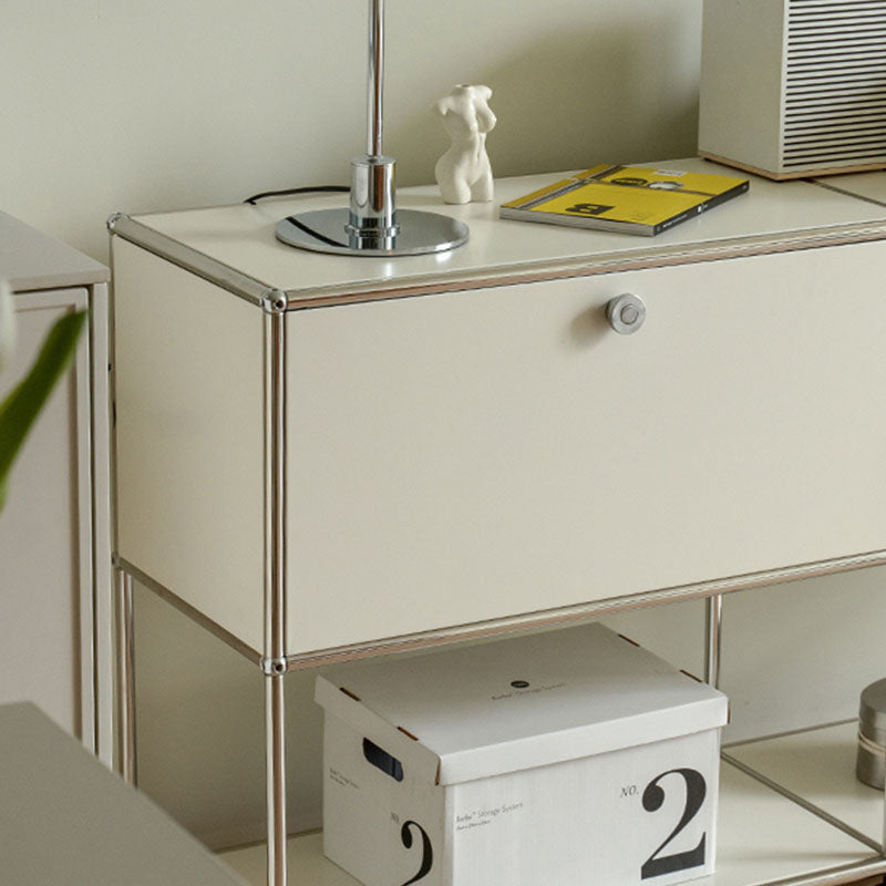 Moderno server da pranzo in metallo server con porte per soggiorno