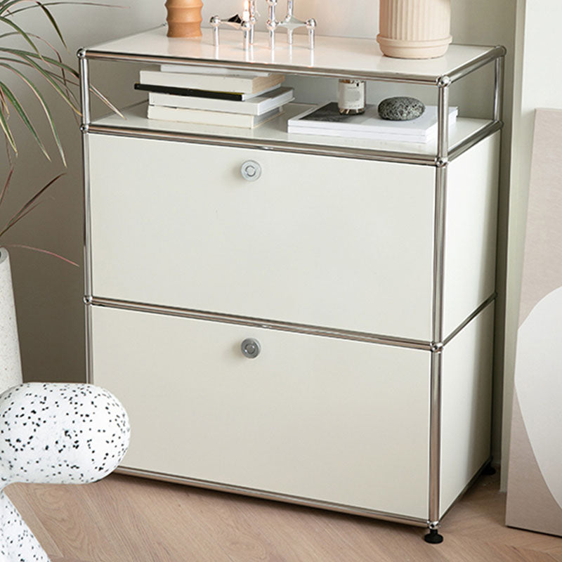 Moderno server da pranzo in metallo server con porte per soggiorno