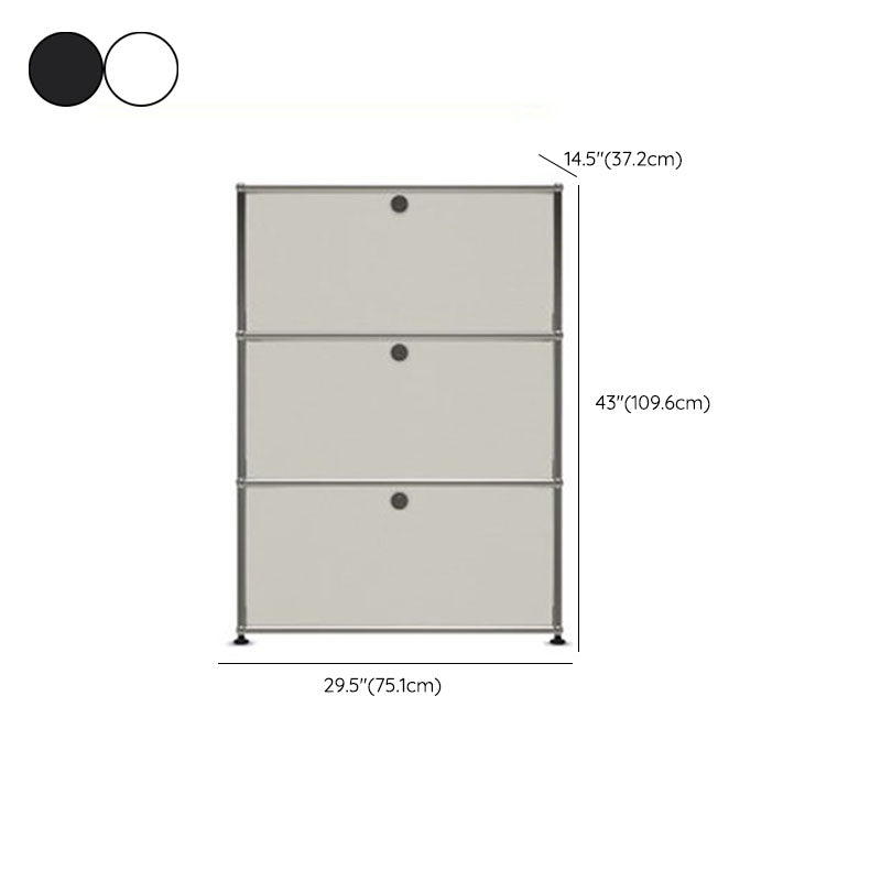 Moderno server da pranzo in metallo server con porte per soggiorno