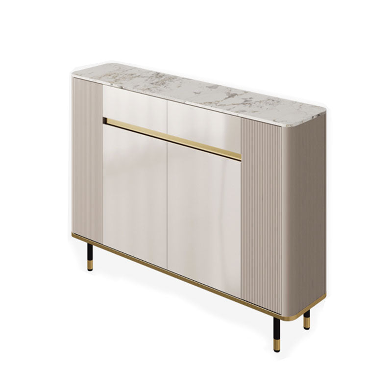 Stand in legno ingegnerizzato in stile contemporaneo ingegneria a scaffalatura regolabile