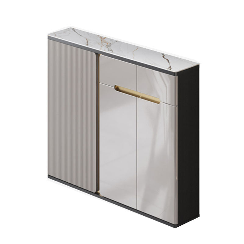 Stand in legno ingegnerizzato in stile contemporaneo ingegneria a scaffalatura regolabile