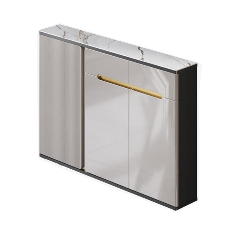 Stand in legno ingegnerizzato in stile contemporaneo ingegneria a scaffalatura regolabile