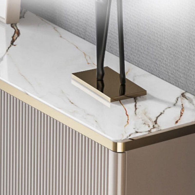 Stand in legno ingegnerizzato in stile contemporaneo ingegneria a scaffalatura regolabile