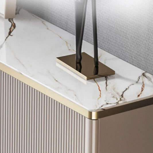 Stand in legno ingegnerizzato in stile contemporaneo ingegneria a scaffalatura regolabile